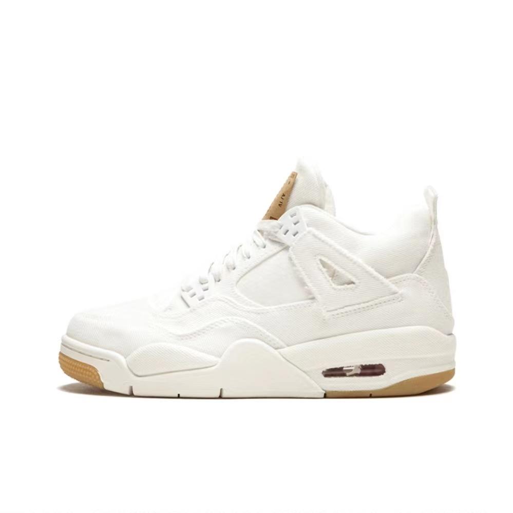 Air Jordan 4 Retro Levi's White shoes886.com