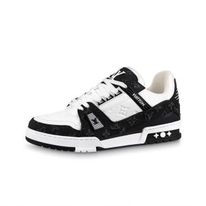 1A9JG16 Louis Vuitton Trainer (Black White)