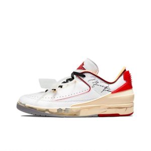Off-White x Jordan Air Jordan 2 Retro Low (White And Varsity Red)