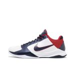 Nike Kobe 5 Zoom (Rise White Dark Obsidian Red)