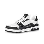1A9JG13 Louis Vuitton Trainer (Black White 01)
