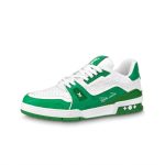 1A9JG12 Louis Vuitton Trainer (Green White)
