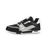 1A9JG7 Louis Vuitton Trainer (Black Grey)