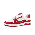 1A9JG5 Louis Vuitton Trainer (White Red)