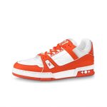 1A9JG3 Louis Vuitton Trainer (Orange White)