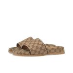 Gucci GG Slide Beige Canvas
