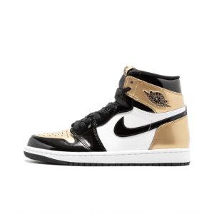 A-065 Air Jordan 1 Retro High (Patent Gold Toe)