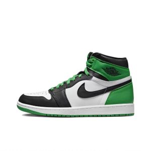 Air Jordan 1 Retro High (Black and Lucky Green)