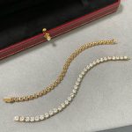 Cartier Bracelet Gold White Diamond