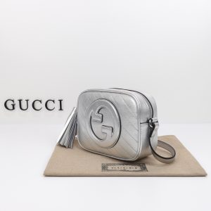 Gucci Blondie Small Shoulder Bag Silver 742360