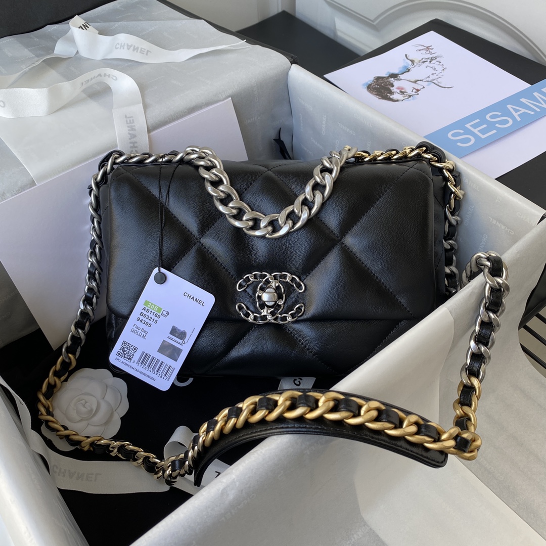 Chanel 19 Handbag AS1160 – available at shoes886.com