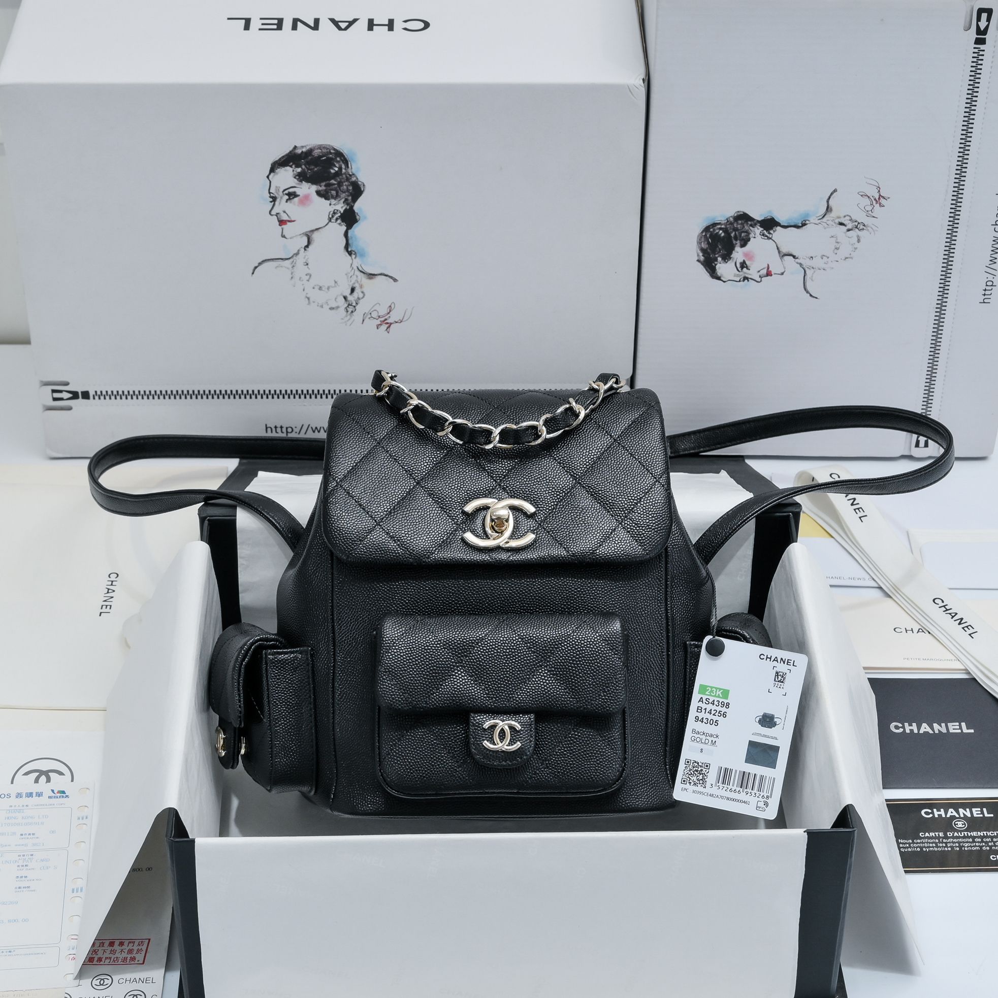 Chanel 23K Backpack AS4398 – available at shoes886.com