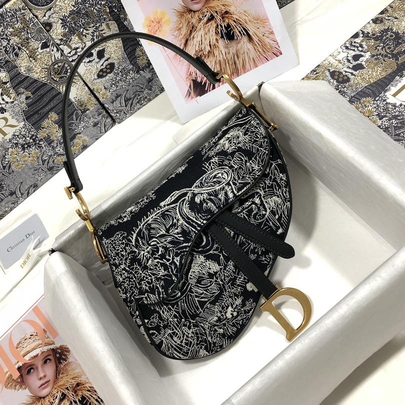 Dior Oblique Saddle Bag with Strap M0455 - available at shoes886.com