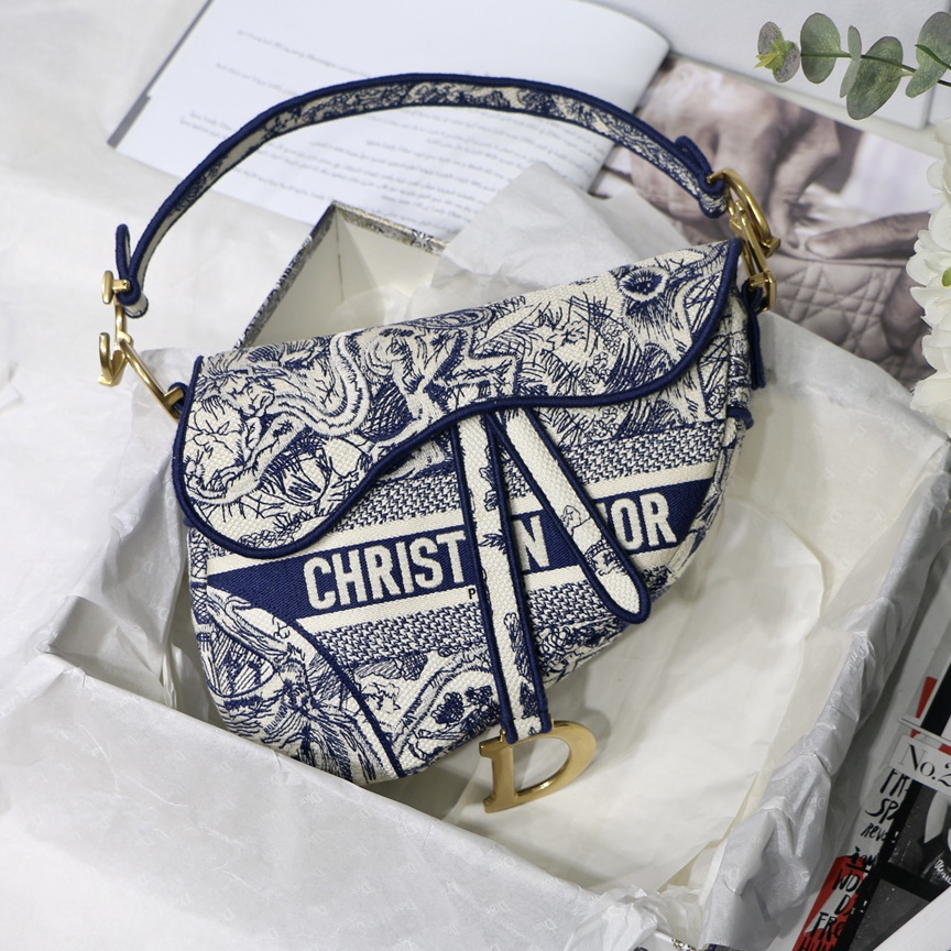 Dior Oblique Saddle Bag with Strap M0455 - available at shoes886.com