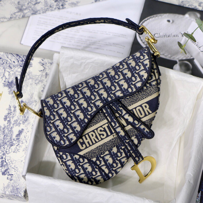 Dior Oblique Saddle Bag with Strap M0455 - available at shoes886.com
