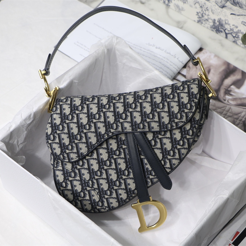 Dior Oblique Saddle Bag with Strap M0455 available at shoes886.com