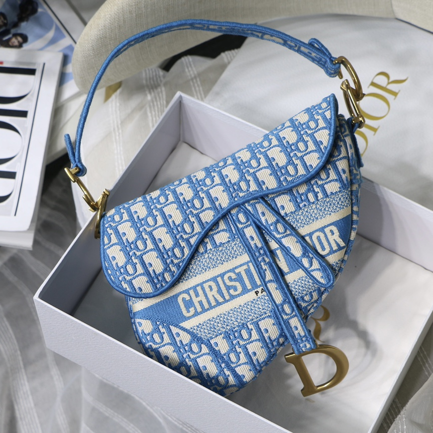 Dior Oblique Saddle Bag with Strap