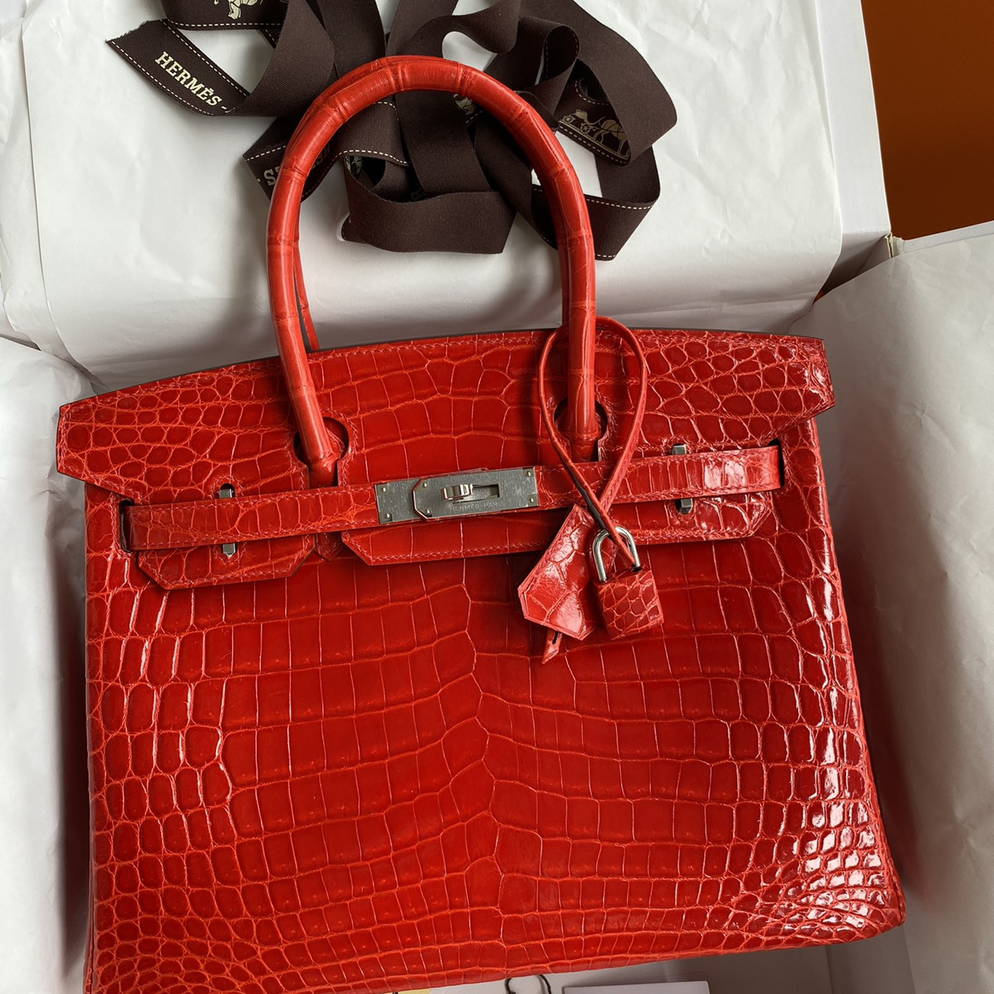 Hermes Birkin Alligator 30CM - available at shoes886.com