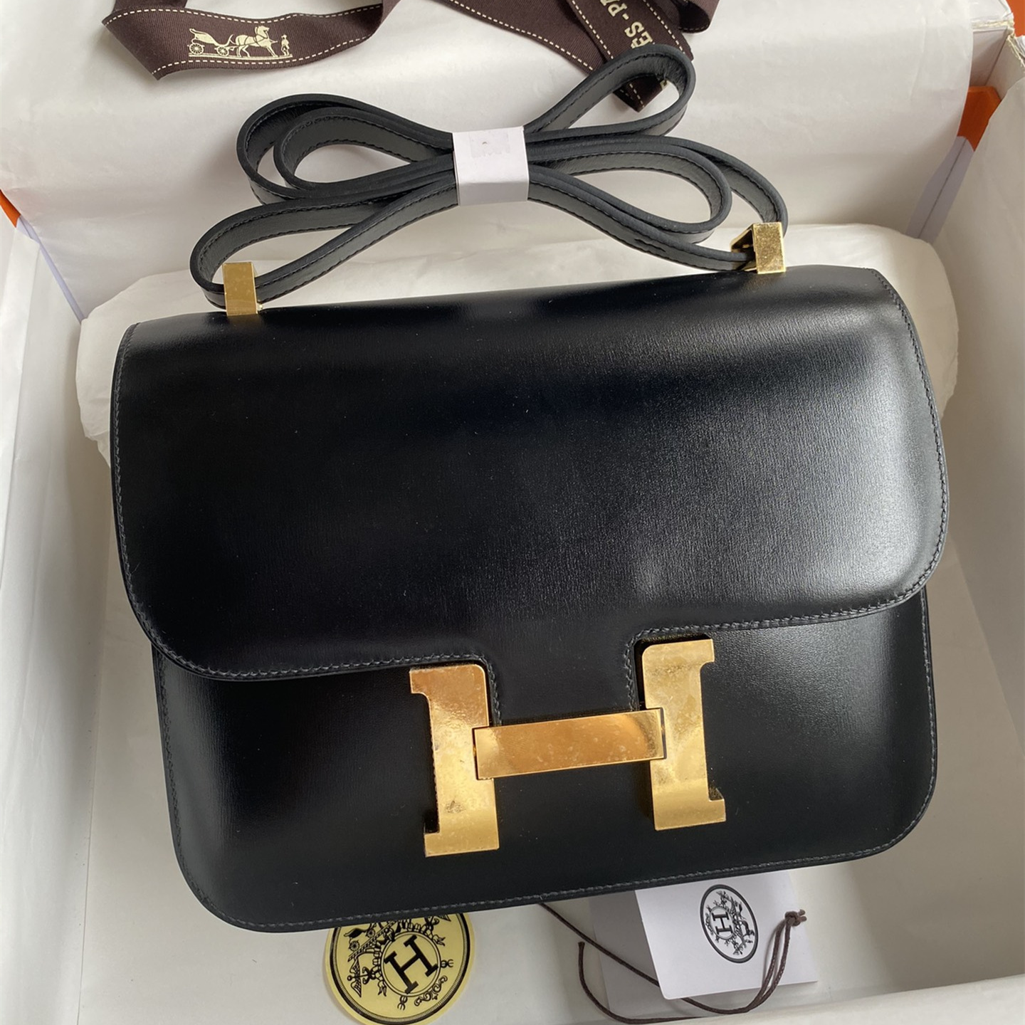 Hermes Constance Black 24CM - available at shoes886.com