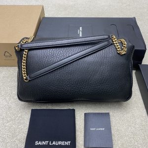 Saint Laurent Calypso Large In Grained Lambskin 777399