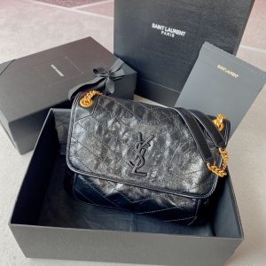 Saint Lauren Niki Medium In Vintage Leather 633158