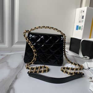 Chanel 24s Handbag Patent Leather As4472