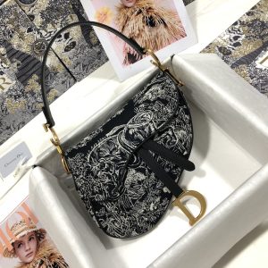 Dior Oblique Saddle Bag with Strap M0455
