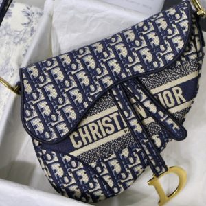 Dior Oblique Saddle Bag with Strap M0455