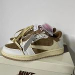 A-010 Travis Scott x Air Jordan 1 Low Sail/Shy Pink
