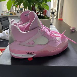 Air Jordan 4 Retro Off White x (Pink)