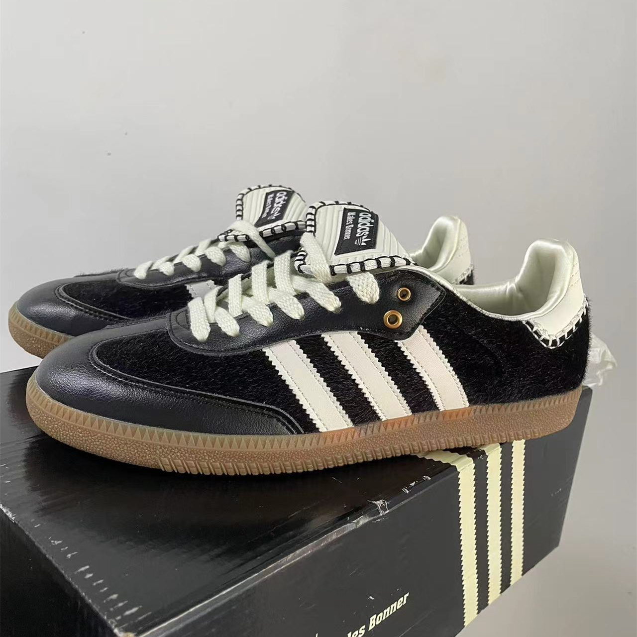 Adidas Samba Pony Tonal Wales Bonner Core Black product image at shoes886.com