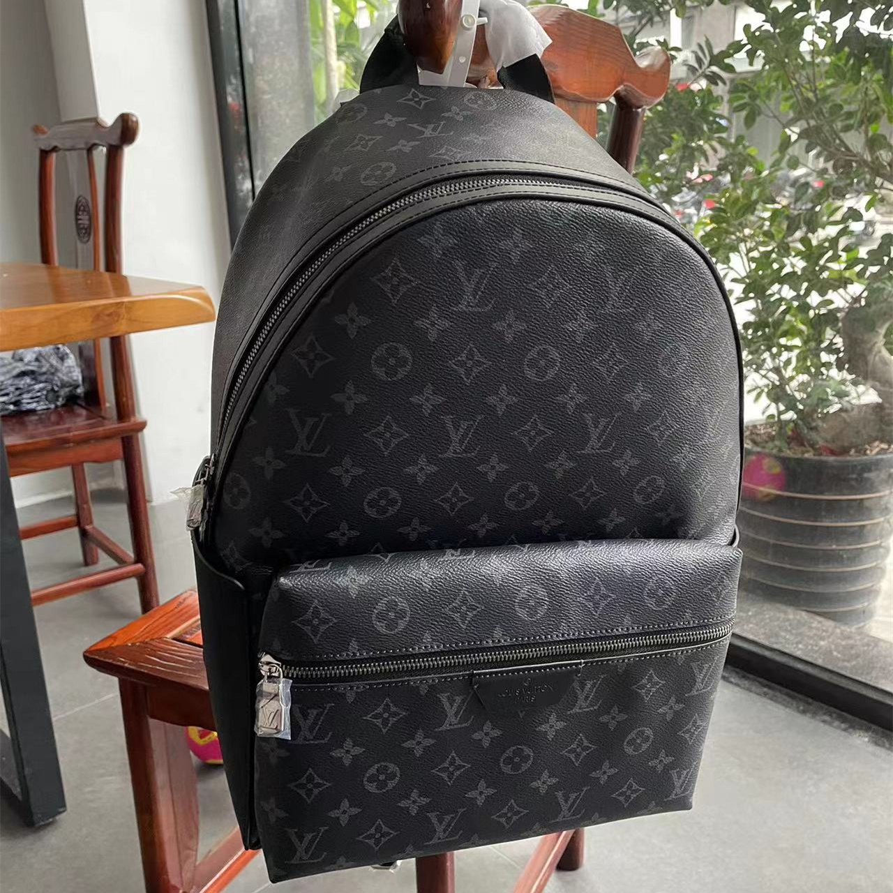 Louis Vuitton Black Backpack - available at shoes886.com