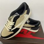 A-013 Travis Scott x Air Jordan 1 Low Pale Vanilla