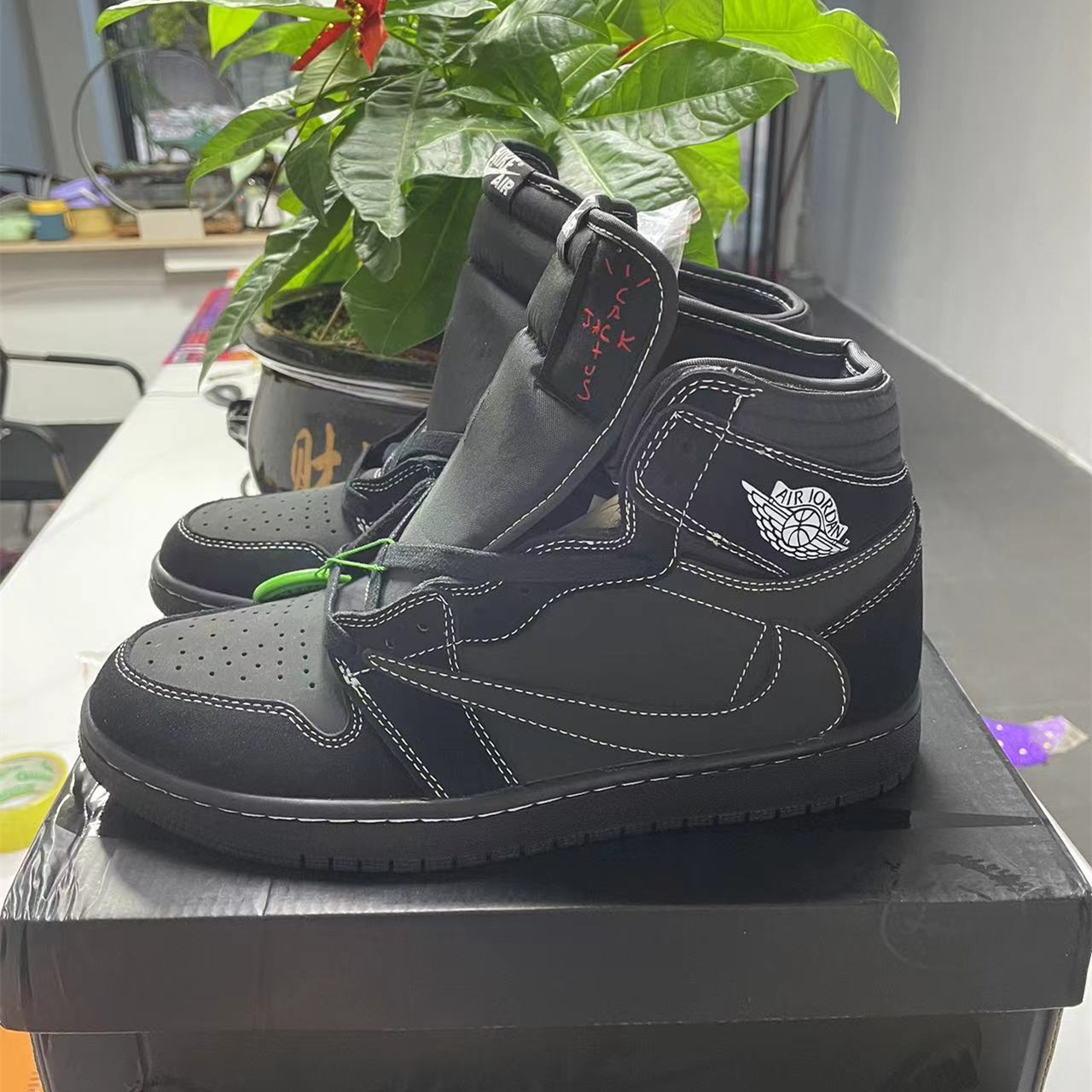 Travis Scott X Air Jordan 1 High Black Phantom