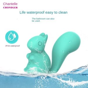 The little squirrel couple shared a flirting vibrating egg and had clitoral orgasm.