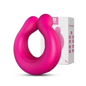 Semen locking ring, double-headed penis ring, vibrating couple’s shared clitoris sex toy