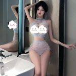 Sexy and sexy lingerie, tear-free mesh top