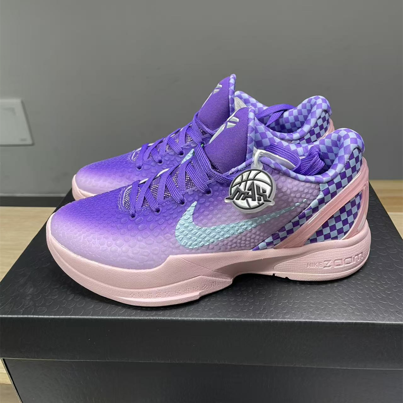 Nike Kobe 6 Protro Purple Checkerboard – buy at shoes886.com