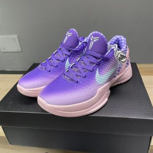 A-001 Nike Kobe 6 Protro Purple Checkerboard